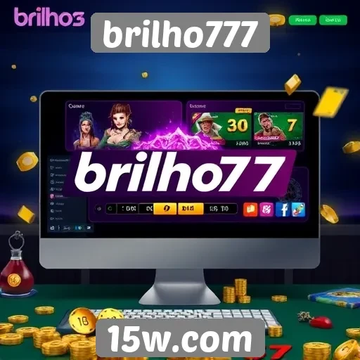 Análise da interface do site brilho777